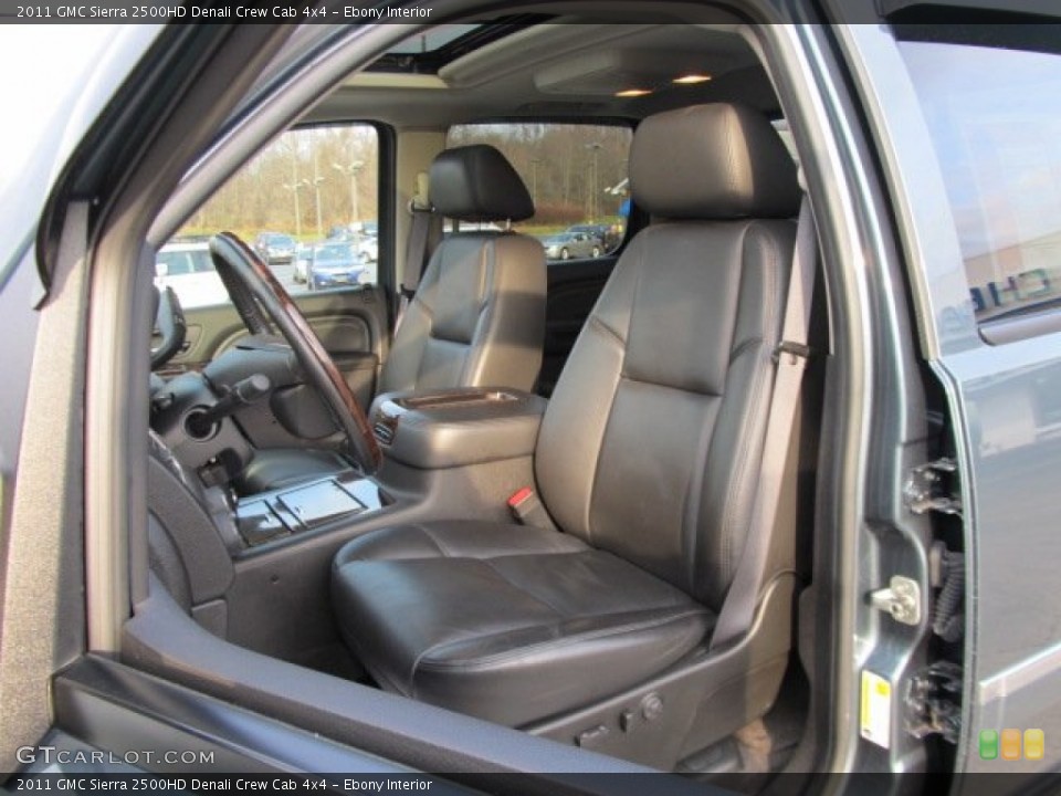 Ebony Interior Photo for the 2011 GMC Sierra 2500HD Denali Crew Cab 4x4 #58263994