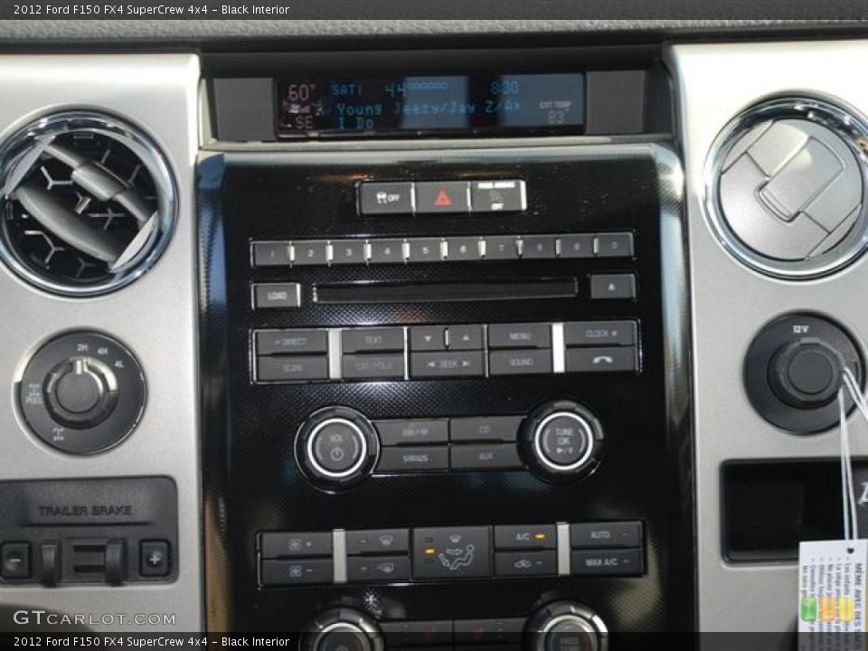 Black Interior Controls for the 2012 Ford F150 FX4 SuperCrew 4x4 #58264303