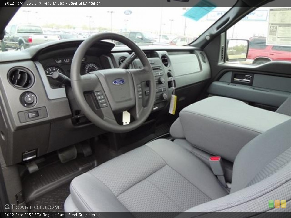 Steel Gray Interior Photo for the 2012 Ford F150 STX Regular Cab #58264600