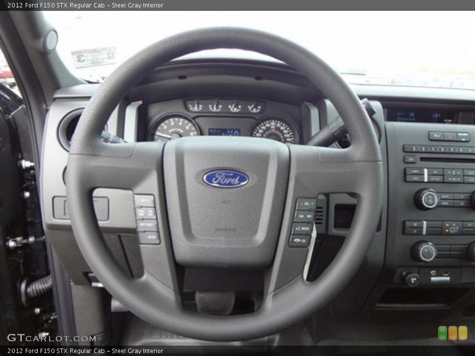 Steel Gray Interior Steering Wheel for the 2012 Ford F150 STX Regular Cab #58264645