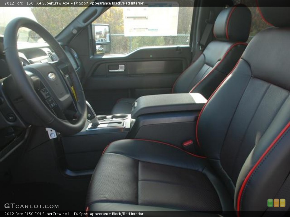 FX Sport Appearance Black/Red Interior Photo for the 2012 Ford F150 FX4 SuperCrew 4x4 #58264684