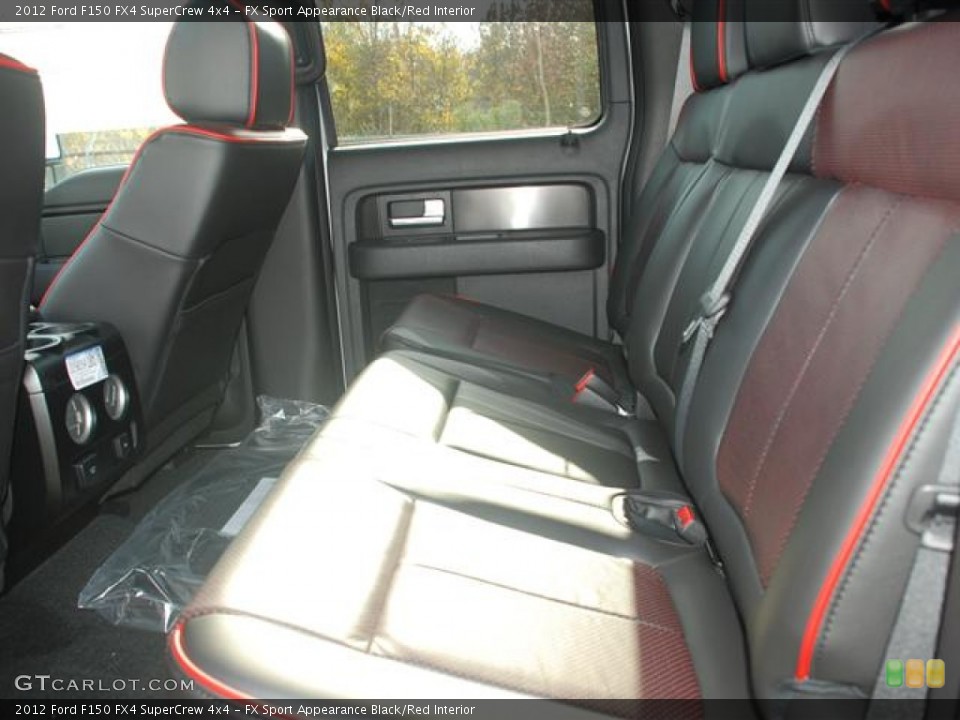 FX Sport Appearance Black/Red Interior Photo for the 2012 Ford F150 FX4 SuperCrew 4x4 #58264693