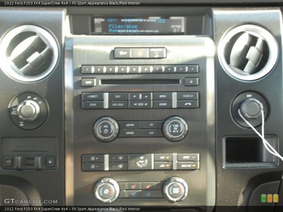 FX Sport Appearance Black/Red Interior Controls for the 2012 Ford F150 FX4 SuperCrew 4x4 #58264708