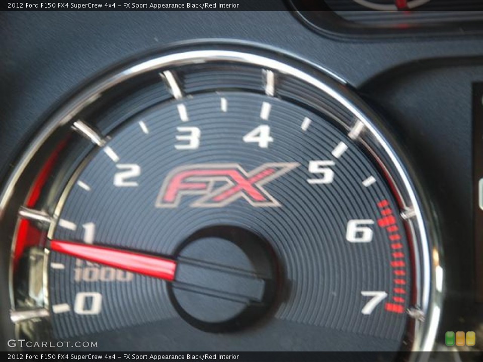 FX Sport Appearance Black/Red Interior Gauges for the 2012 Ford F150 FX4 SuperCrew 4x4 #58264756