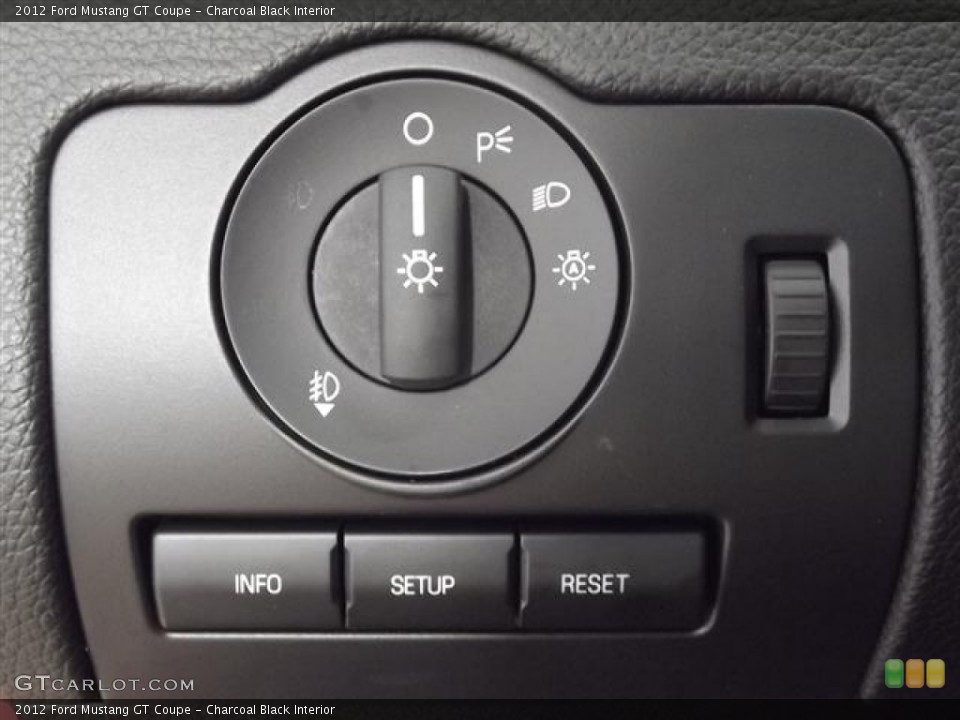 Charcoal Black Interior Controls for the 2012 Ford Mustang GT Coupe #58266490