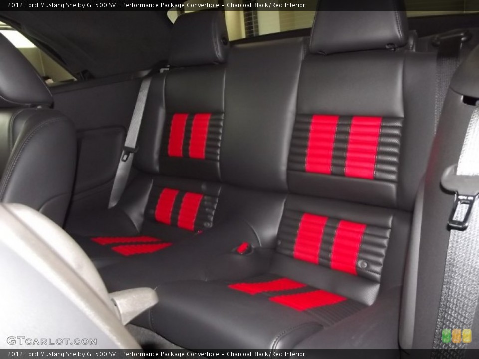 Charcoal Black/Red Interior Photo for the 2012 Ford Mustang Shelby GT500 SVT Performance Package Convertible #58266784