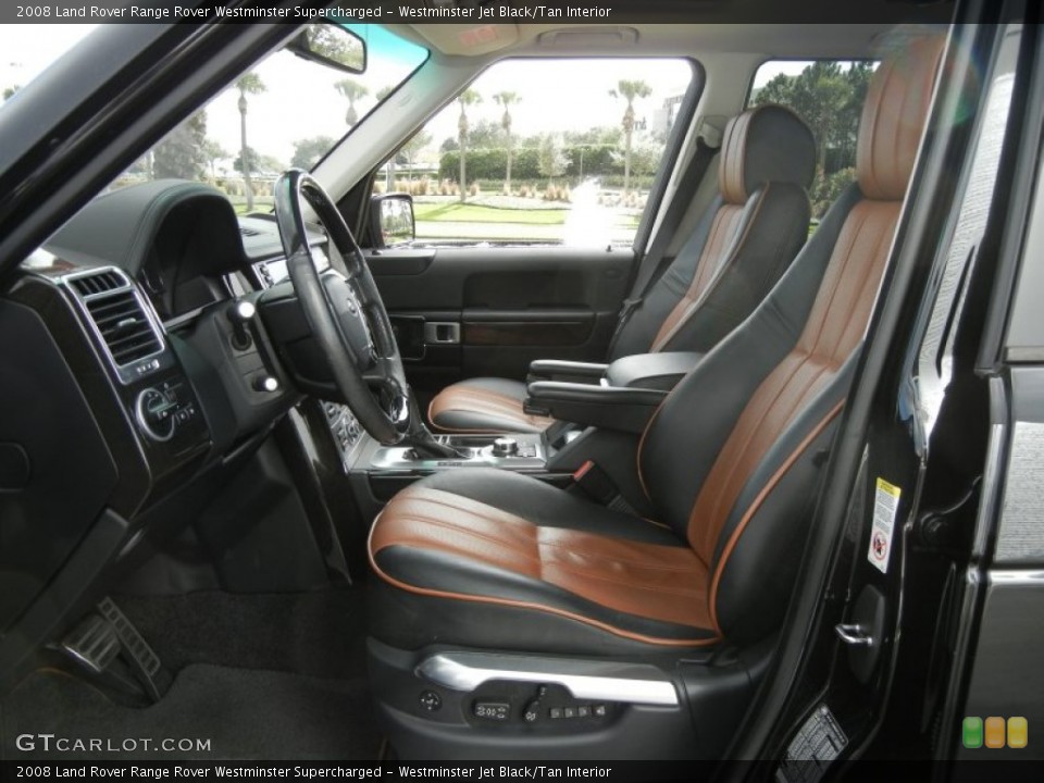 Westminster Jet Black/Tan Interior Photo for the 2008 Land Rover Range Rover Westminster Supercharged #58267297