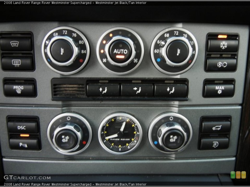 Westminster Jet Black/Tan Interior Controls for the 2008 Land Rover Range Rover Westminster Supercharged #58267477