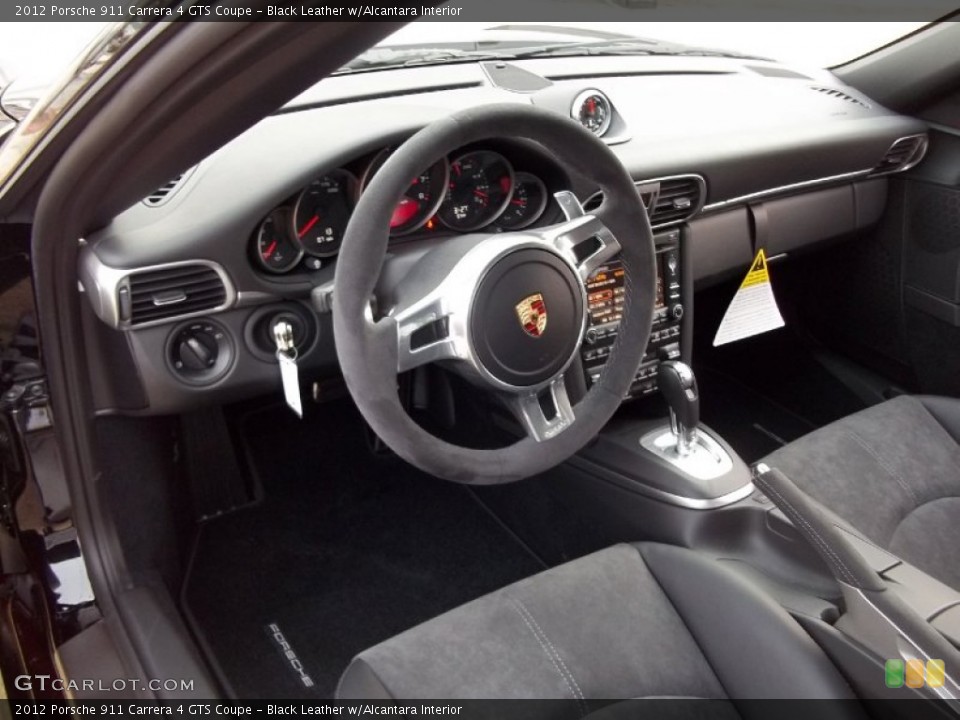 Black Leather w/Alcantara Interior Dashboard for the 2012 Porsche 911 Carrera 4 GTS Coupe #58272476