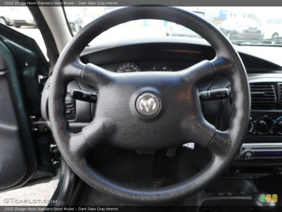 Dark Slate Gray Interior Steering Wheel for the 2002 Dodge Neon  #58272674