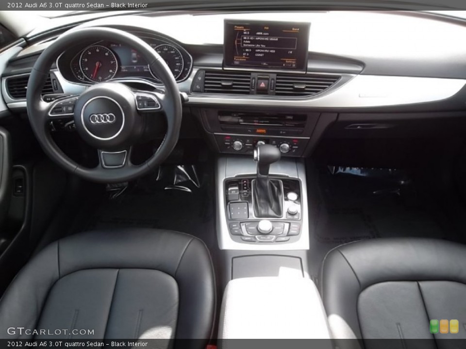 Black Interior Dashboard for the 2012 Audi A6 3.0T quattro Sedan #58276298