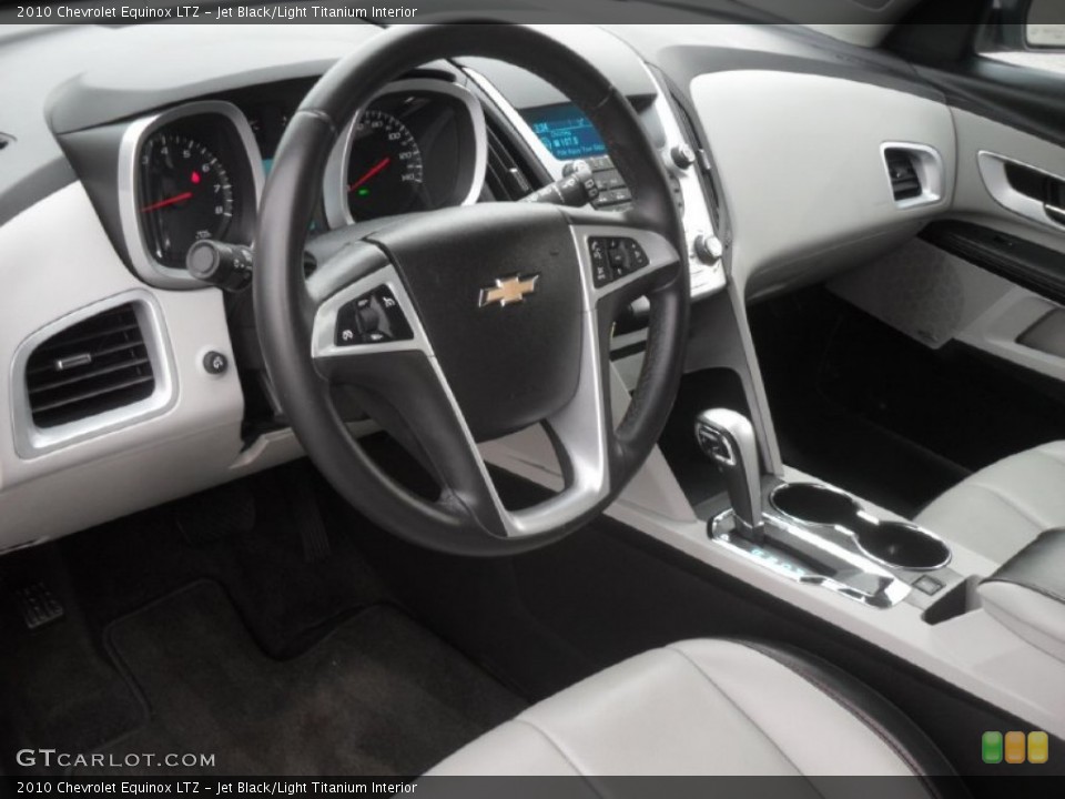 Jet Black/Light Titanium Interior Photo for the 2010 Chevrolet Equinox LTZ #58279109