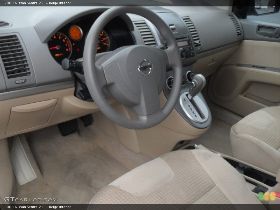 Beige Interior Photo for the 2008 Nissan Sentra 2.0 #58279787