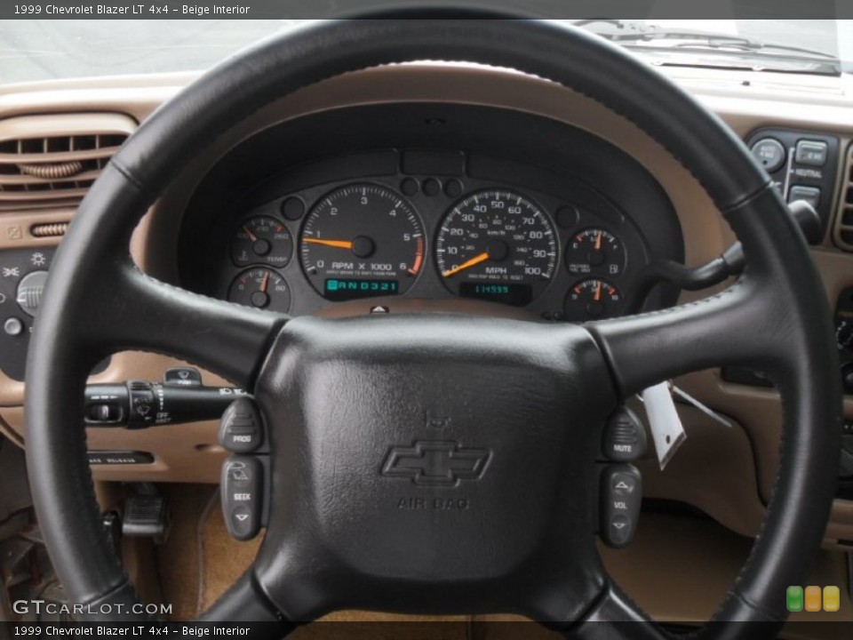 Beige Interior Steering Wheel for the 1999 Chevrolet Blazer LT 4x4 #58280135