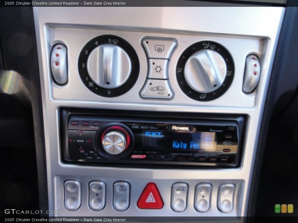Dark Slate Grey Interior Controls for the 2005 Chrysler Crossfire Limited Roadster #58283331