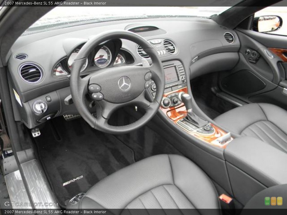 Black Interior Photo for the 2007 Mercedes-Benz SL 55 AMG Roadster #58285250