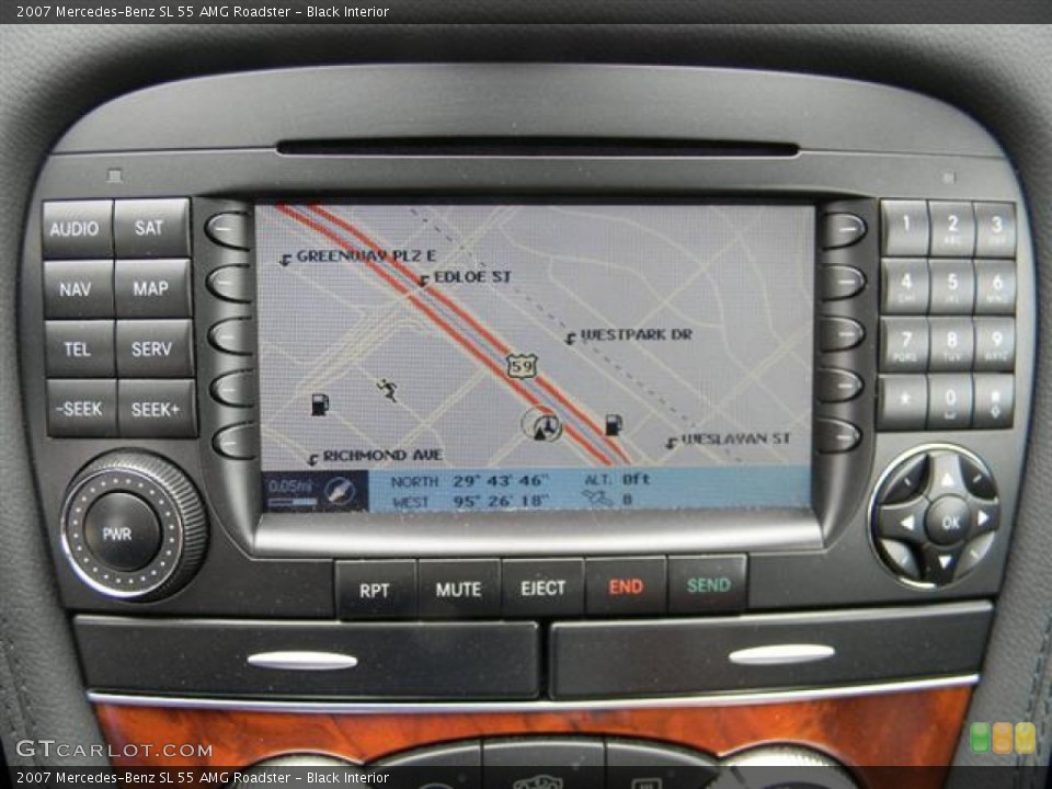 Black Interior Navigation for the 2007 Mercedes-Benz SL 55 AMG Roadster #58285316