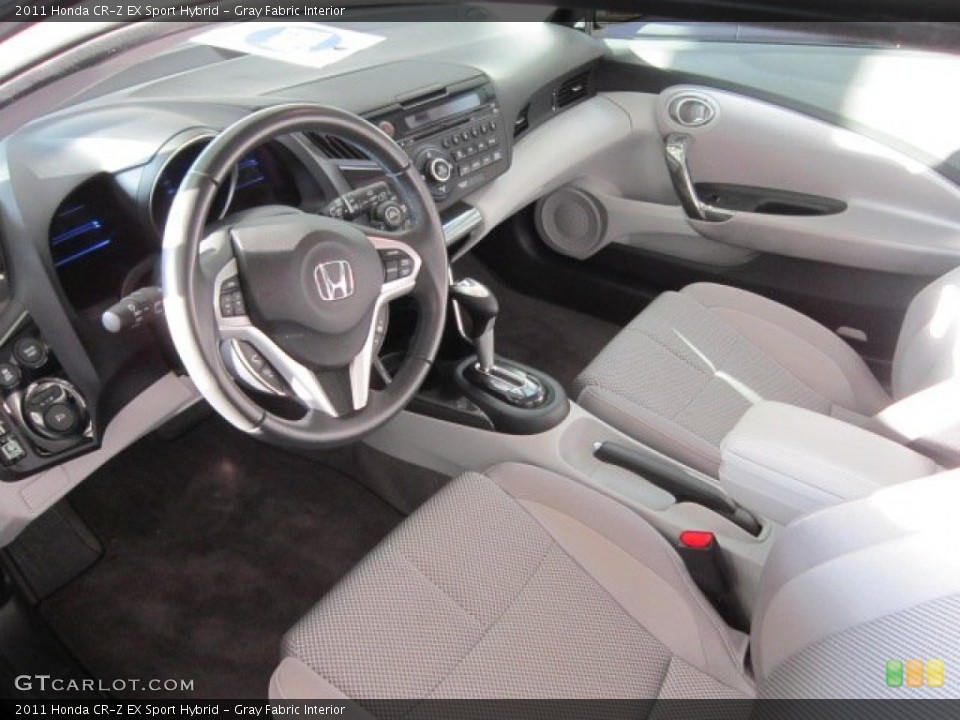 Gray Fabric Interior Prime Interior for the 2011 Honda CR-Z EX Sport Hybrid #58293188