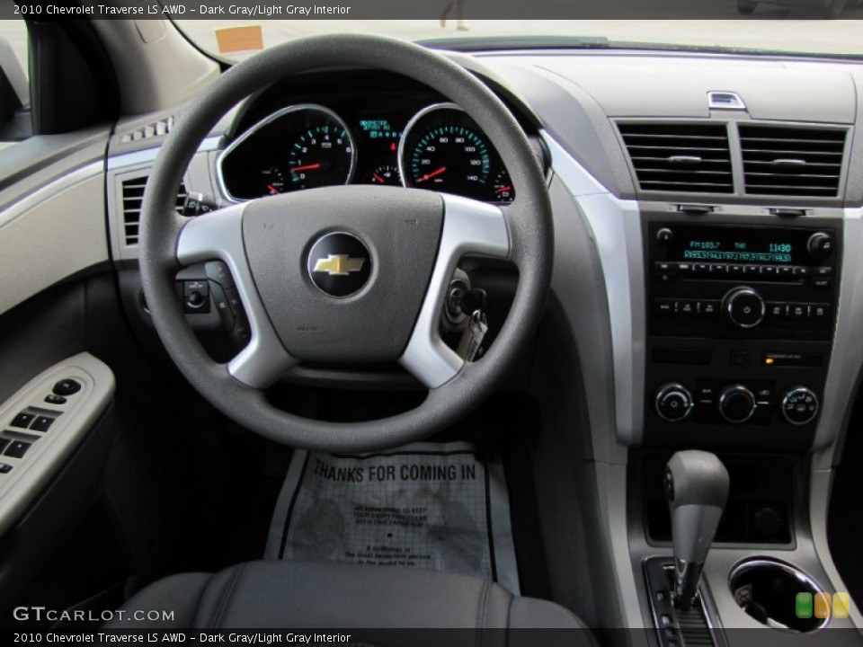 Dark Gray/Light Gray Interior Dashboard for the 2010 Chevrolet Traverse LS AWD #58293680