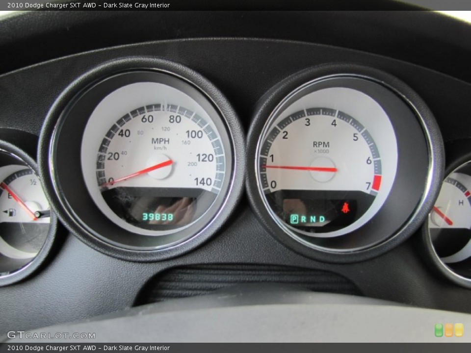 Dark Slate Gray Interior Gauges for the 2010 Dodge Charger SXT AWD #58294916