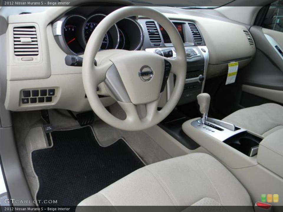 Beige Interior Dashboard for the 2012 Nissan Murano S #58296308