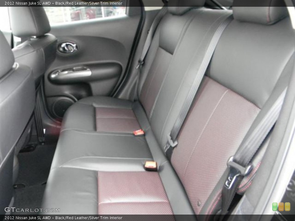 Black/Red Leather/Silver Trim Interior Photo for the 2012 Nissan Juke SL AWD #58296404