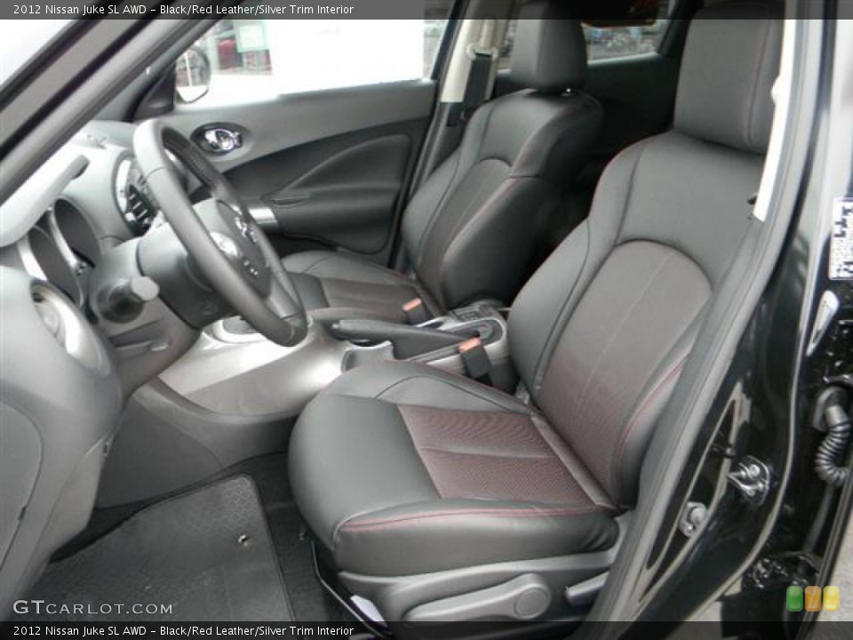 Black/Red Leather/Silver Trim Interior Photo for the 2012 Nissan Juke SL AWD #58296422