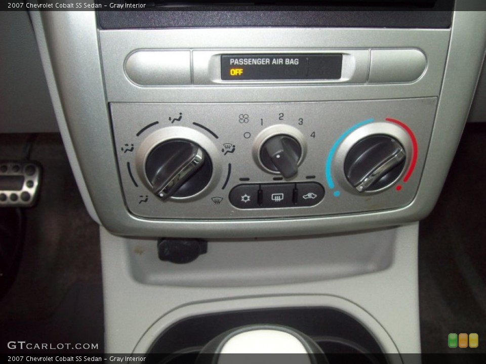 Gray Interior Controls for the 2007 Chevrolet Cobalt SS Sedan #58302791
