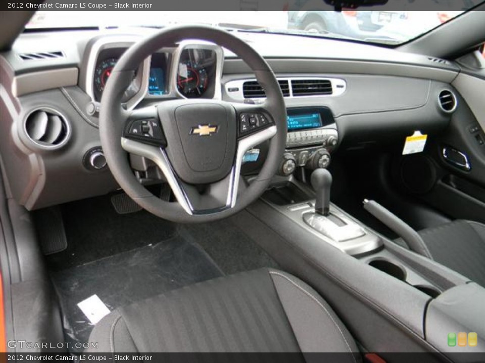Black Interior Dashboard for the 2012 Chevrolet Camaro LS Coupe #58304048