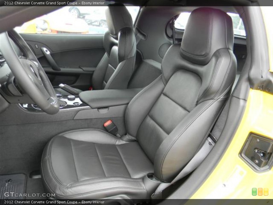 Ebony Interior Photo for the 2012 Chevrolet Corvette Grand Sport Coupe #58304942