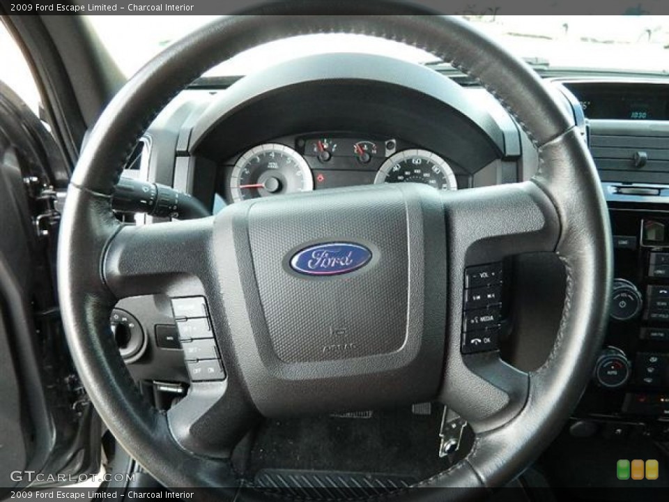 Charcoal Interior Steering Wheel for the 2009 Ford Escape Limited #58311645