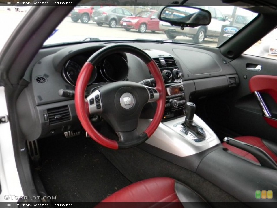 Red Interior Dashboard for the 2008 Saturn Sky Roadster #58313427