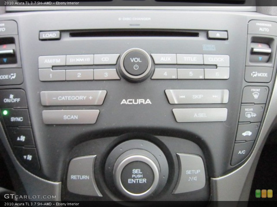Ebony Interior Controls for the 2010 Acura TL 3.7 SH-AWD #58316751