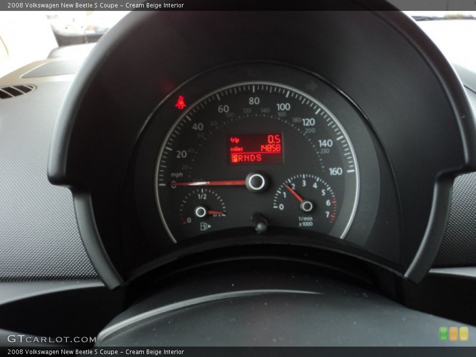 Cream Beige Interior Gauges for the 2008 Volkswagen New Beetle S Coupe #58318170