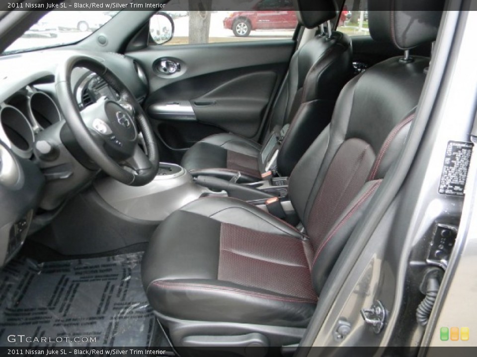 Black/Red w/Silver Trim Interior Photo for the 2011 Nissan Juke SL #58318638
