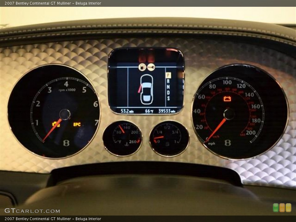 Beluga Interior Gauges for the 2007 Bentley Continental GT Mulliner #58322316