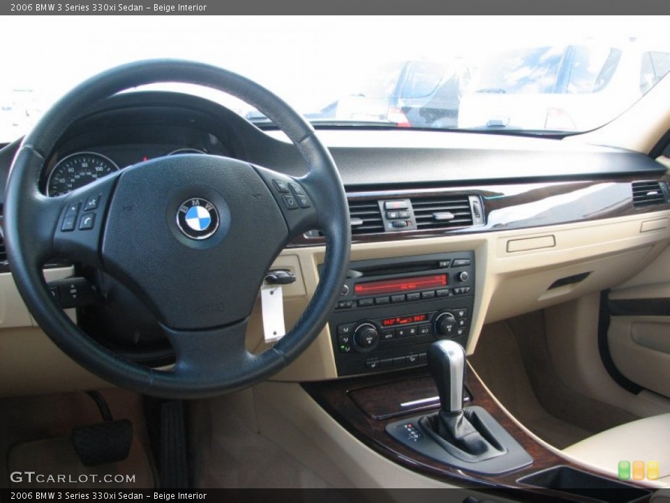 Beige Interior Dashboard for the 2006 BMW 3 Series 330xi Sedan #58324383