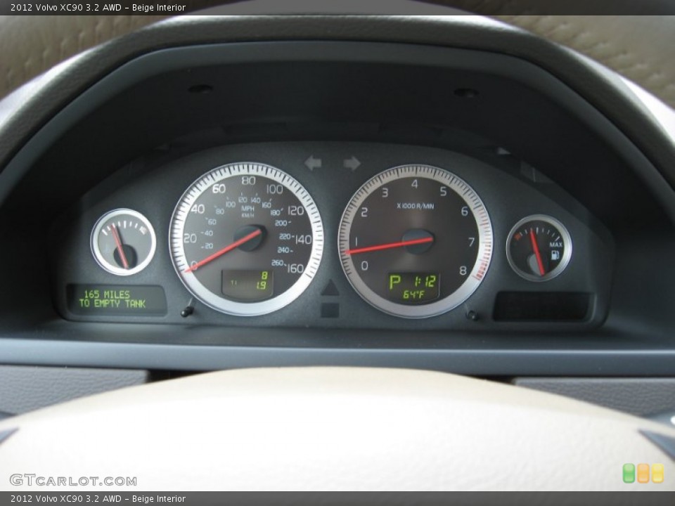 Beige Interior Gauges for the 2012 Volvo XC90 3.2 AWD #58324416