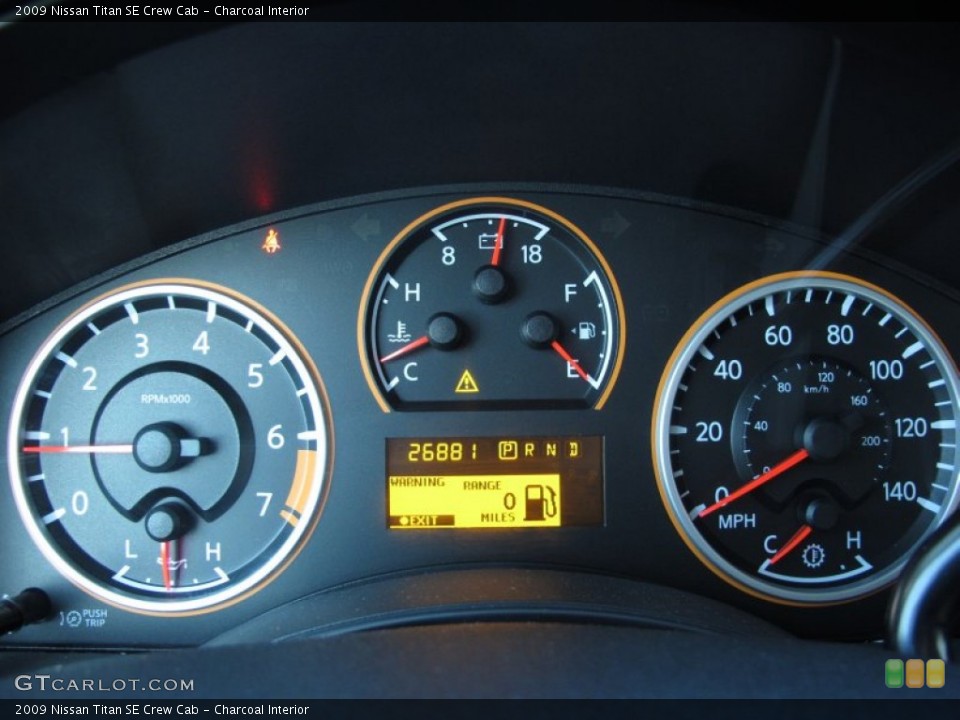 Charcoal Interior Gauges for the 2009 Nissan Titan SE Crew Cab #58325943