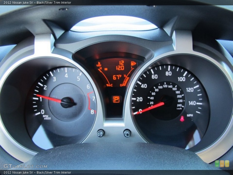 Black/Silver Trim Interior Gauges for the 2012 Nissan Juke SV #58326652