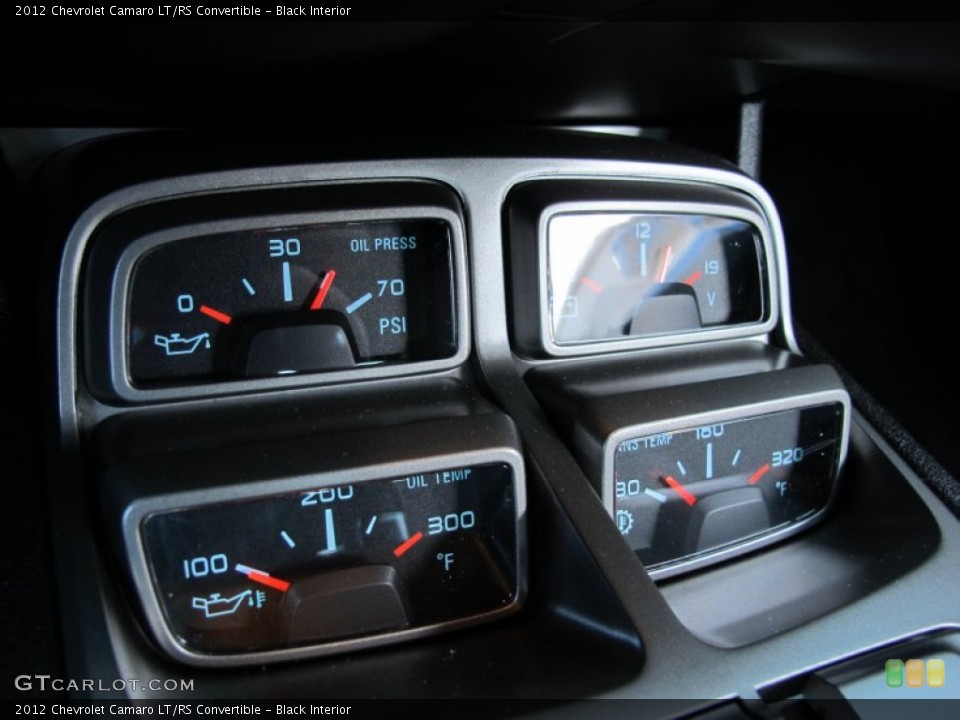 Black Interior Gauges for the 2012 Chevrolet Camaro LT/RS Convertible #58327840