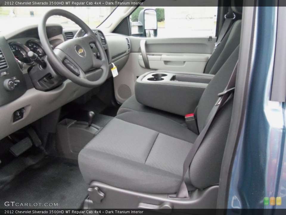 Dark Titanium Interior Photo for the 2012 Chevrolet Silverado 3500HD WT Regular Cab 4x4 #58330830