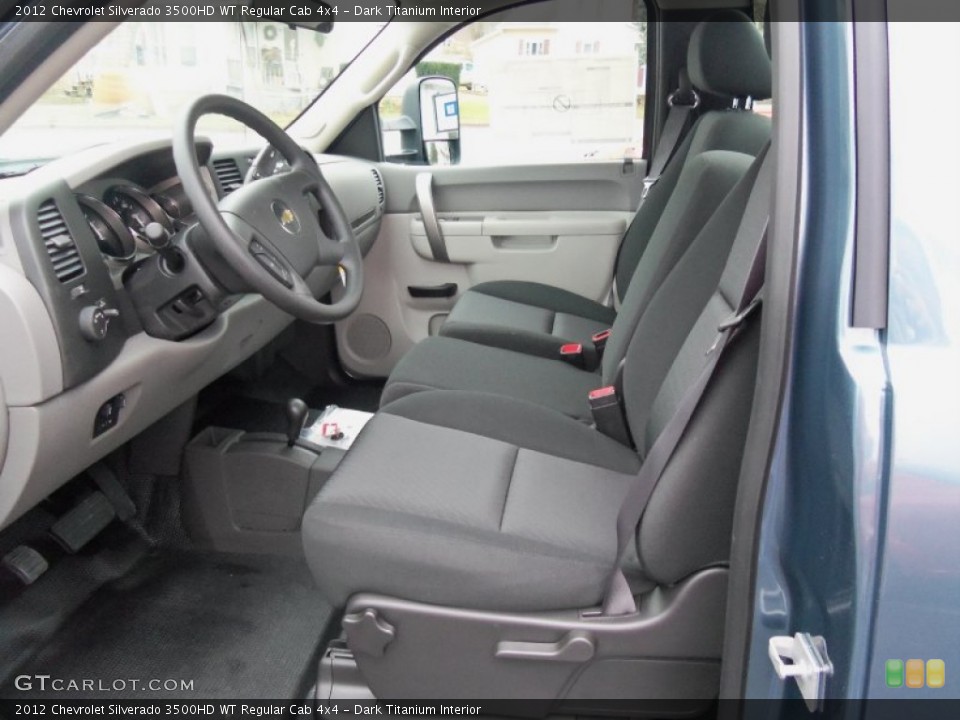 Dark Titanium Interior Photo for the 2012 Chevrolet Silverado 3500HD WT Regular Cab 4x4 #58330845