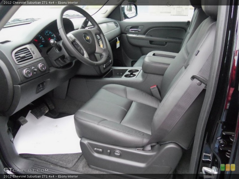 Ebony Interior Photo for the 2012 Chevrolet Suburban Z71 4x4 #58331842