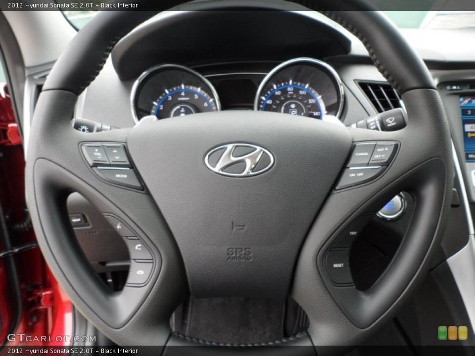 Black Interior Steering Wheel for the 2012 Hyundai Sonata SE 2.0T #58335119