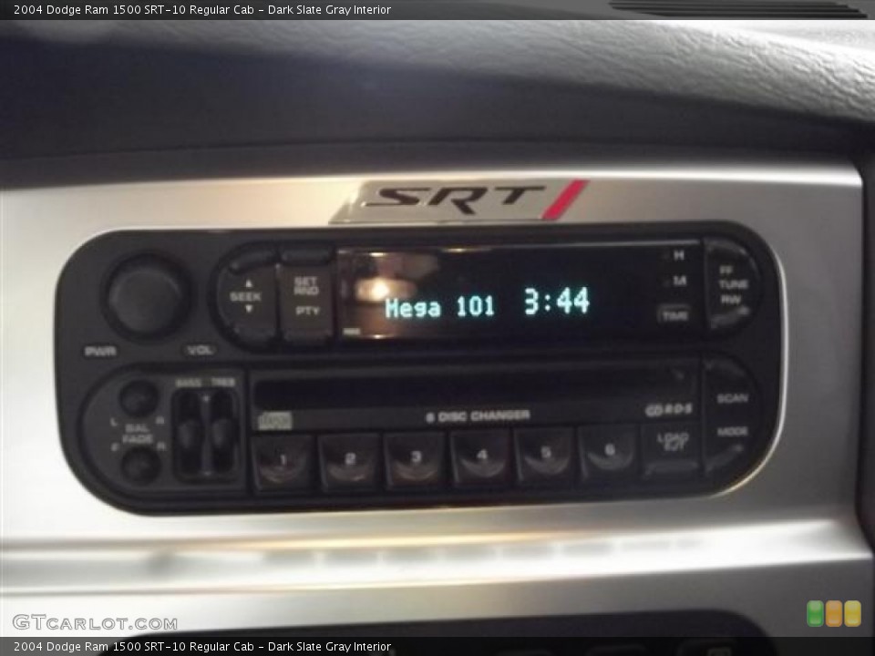 Dark Slate Gray Interior Audio System for the 2004 Dodge Ram 1500 SRT-10 Regular Cab #58335677