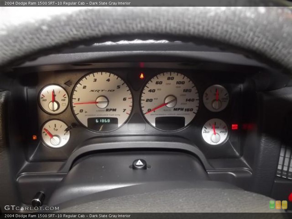 Dark Slate Gray Interior Gauges for the 2004 Dodge Ram 1500 SRT-10 Regular Cab #58335734