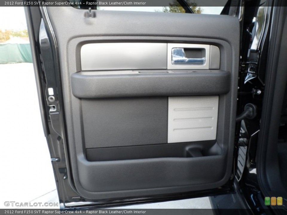 Raptor Black Leather/Cloth Interior Door Panel for the 2012 Ford F150 SVT Raptor SuperCrew 4x4 #58335929