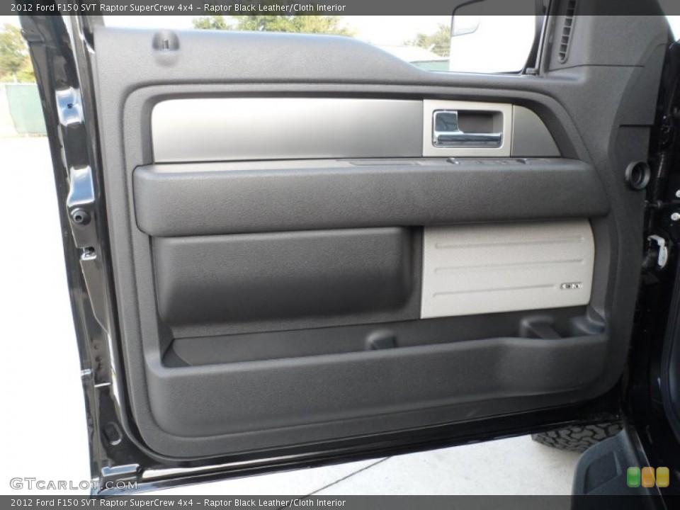Raptor Black Leather/Cloth Interior Door Panel for the 2012 Ford F150 SVT Raptor SuperCrew 4x4 #58335954