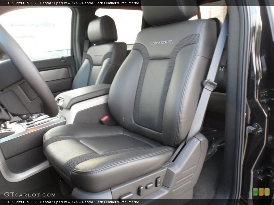 Raptor Black Leather/Cloth Interior Photo for the 2012 Ford F150 SVT Raptor SuperCrew 4x4 #58335971